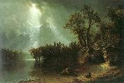 Albert Bierstadt Passing Storm over the Sierra Nevada oil painting picture wholesale